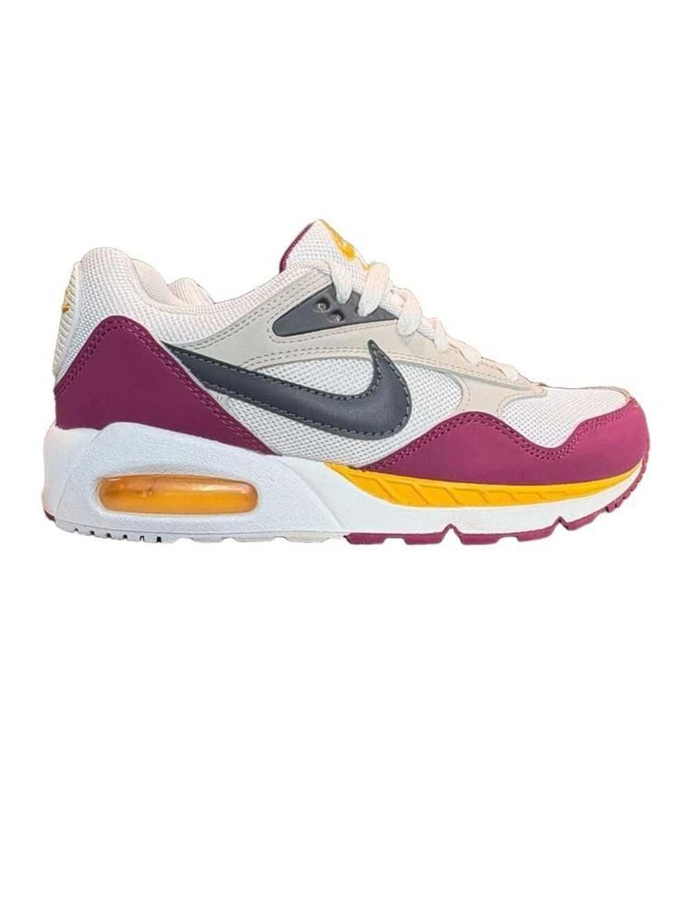 Nike Air Max Excee Size 8 women/ 6.5 men White Burgundy Yellow